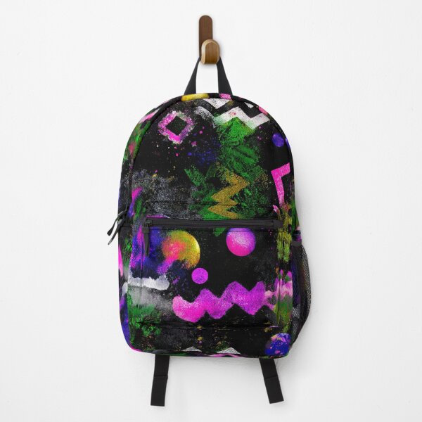 Item preview, Spray Painted Neon Zigzag Chaos Pattern designed and sold by bubblegoth.