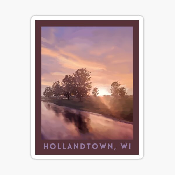 Item preview, Drawing of Hollantown, WI Sunset designed and sold by julestown.