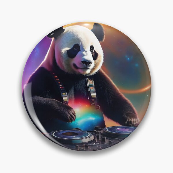 Artikelvorschau, Pandabär-DJ im kosmischen Stil entworfen und verkauft von elkuni.