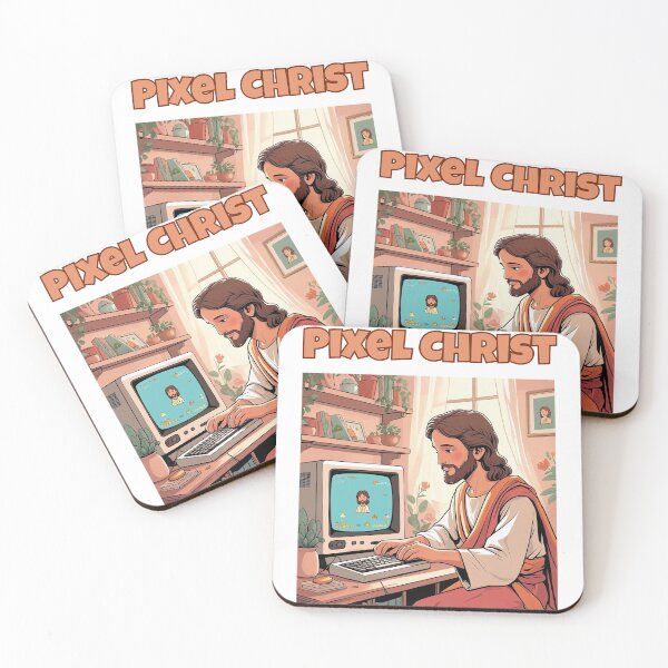 Item preview, Pixel Christ: Vintage Gamer Jesus Design designed and sold by GorinART.