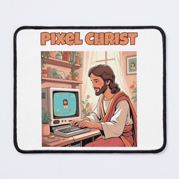 Item preview, Pixel Christ: Vintage Gamer Jesus Design designed and sold by GorinART.