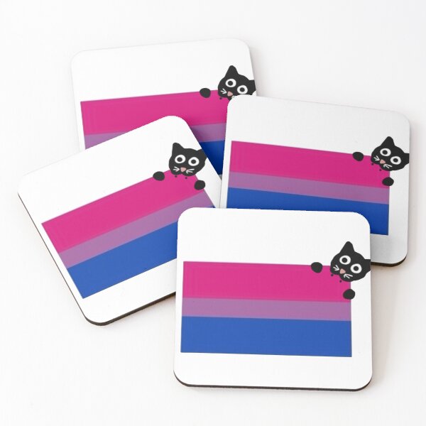 Item preview, Kitty Bisexual pride designed and sold by Dragon’s Den Designs.