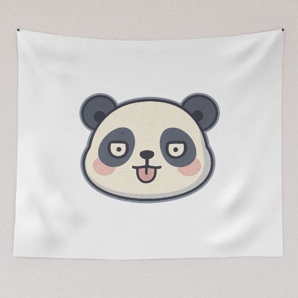 Item preview, Funny Panda Logo – Cute Derpy Face with LeL Text designed and sold by Panda LuL Art.