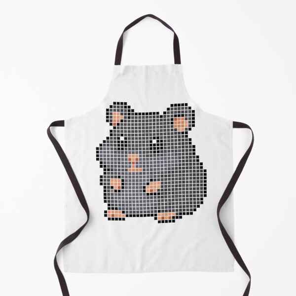 Item preview, Pixeled hamster (all black) designed and sold by Brain Fart Buffet.