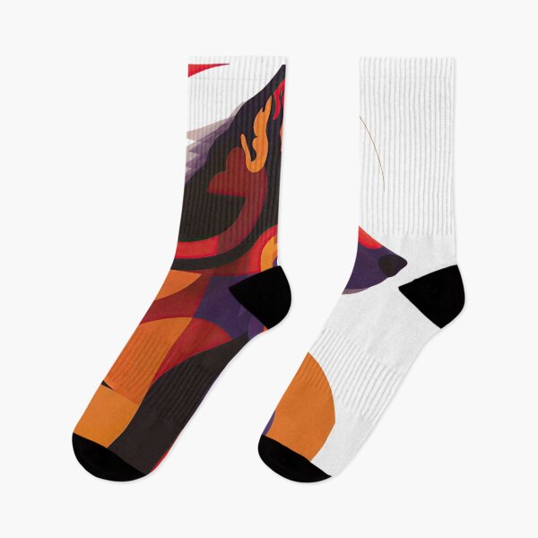 Item preview, Geometric Fire Wolf – Abstract Vibrant Animal Art with Bold Colors designed and sold by ForeverPrintsOK.