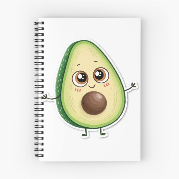 Item preview, A cartoon drawing of a avocado with a face - sticker designed and sold by elkuni.