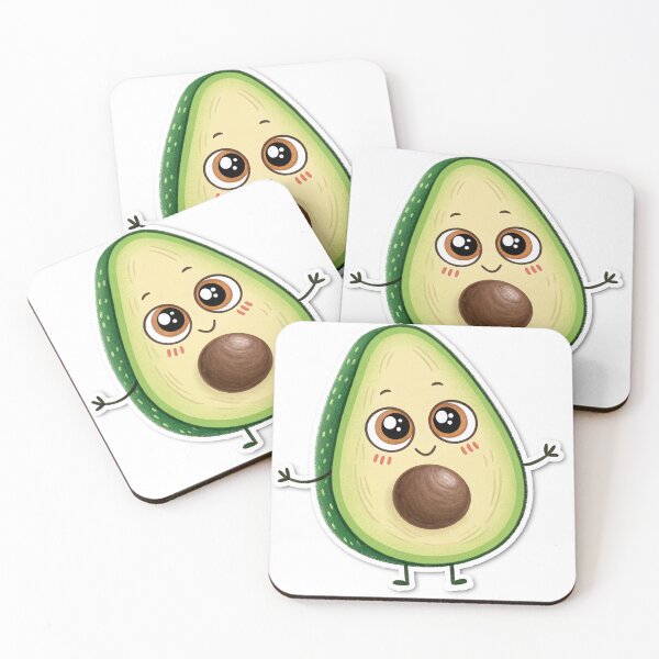 Item preview, A cartoon drawing of a avocado with a face - sticker designed and sold by elkuni.