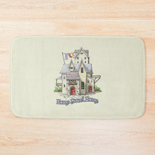 Item preview, Home Sweet Home with Drawing of Wonky House designed and sold by JoyfulWhimsy.