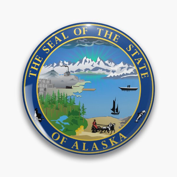 Item preview, The Great Seal of the State of Alaska designed and sold by JohnnyVillas.