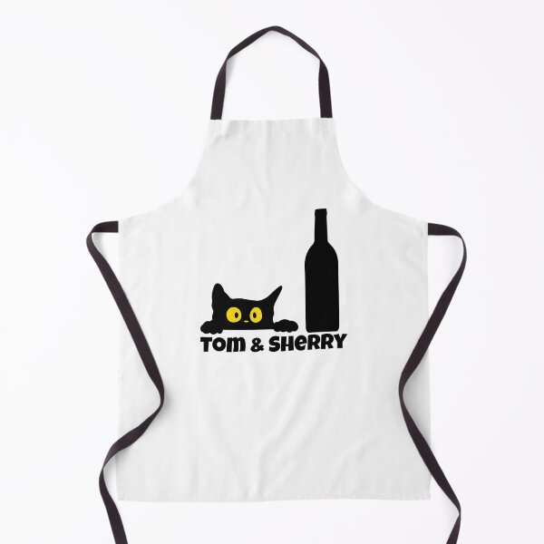 Item preview, Funny Tom & Sherry Cat & Wine Pun Design designed and sold by GorinART.