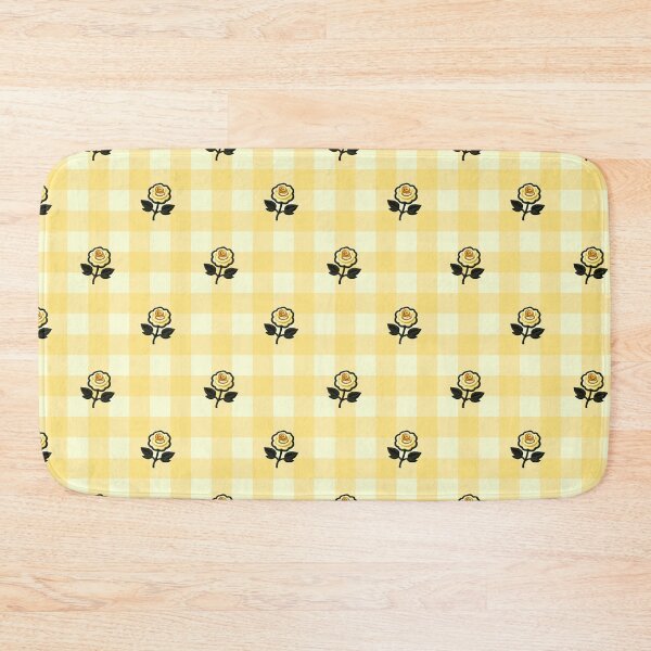 Item preview, Butter Yellow Gingham Roses Pattern designed and sold by SilverPegasus.