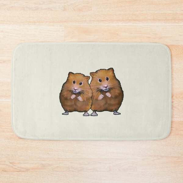 Item preview, Hamster Couple Cute Whimsical Art Two Hamsters designed and sold by JoyfulWhimsy.