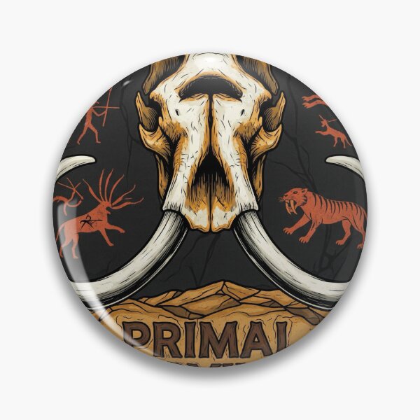 Item preview, Primal cave art with mammoth and sabertooth. designed and sold by j-2k.
