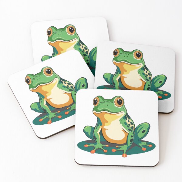 Item preview, Green Frog on the leaf designed and sold by Monimohandas.