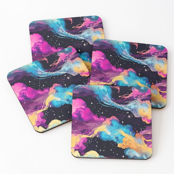 Item preview, Electric Plumes in Deep Starfield Pattern designed and sold by bubblegoth.