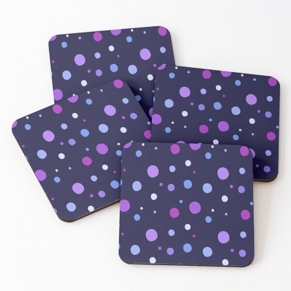 Item preview, Galaxy-Inspired Purple and Blue Polka Dots designed and sold by KelseyNY.
