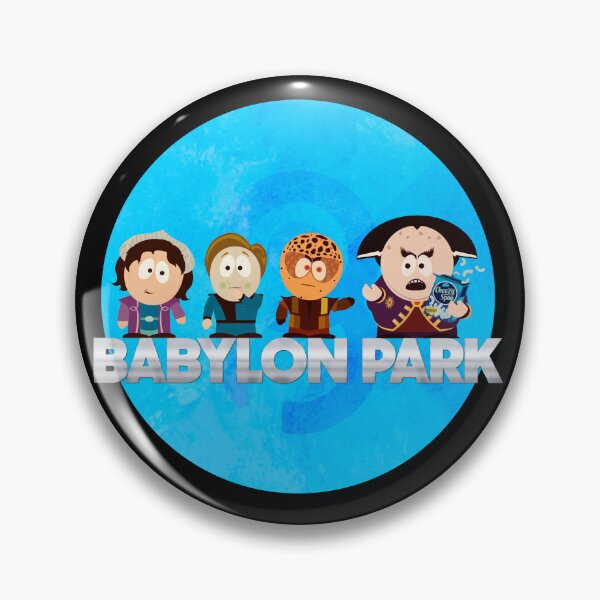 Item preview, Babylon Park – Retro Sci-Fi Parody Mashup Design	 designed and sold by Victor Shadehorn.