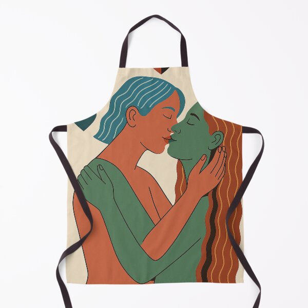 Item preview, Lovers Kiss Minimalist Art – Modern Romantic Couple Illustration designed and sold by weirdfishes123.