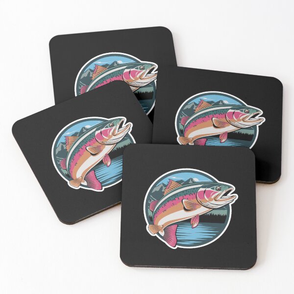 Item preview, Rainbow trout illustration designed and sold by ZooStateofMind.