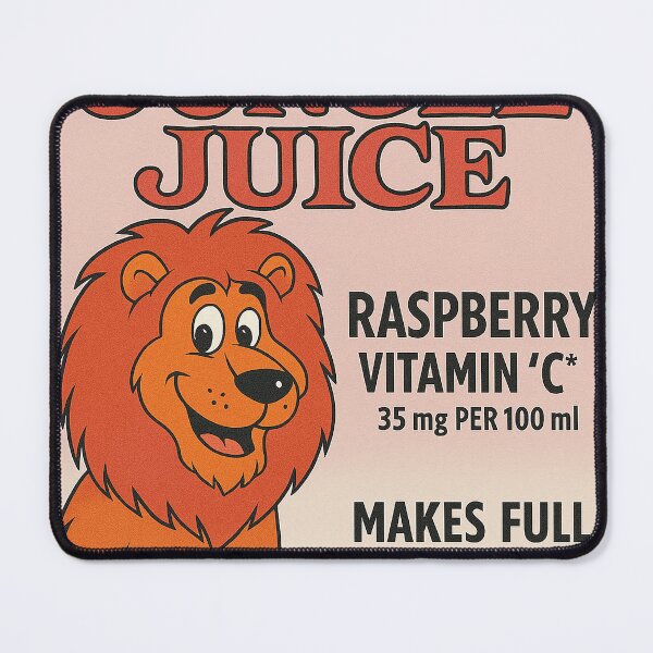 Item preview, Funny Jungle Juice Party Label – Retro Cartoon Lion Print designed and sold by weirdfishes123.
