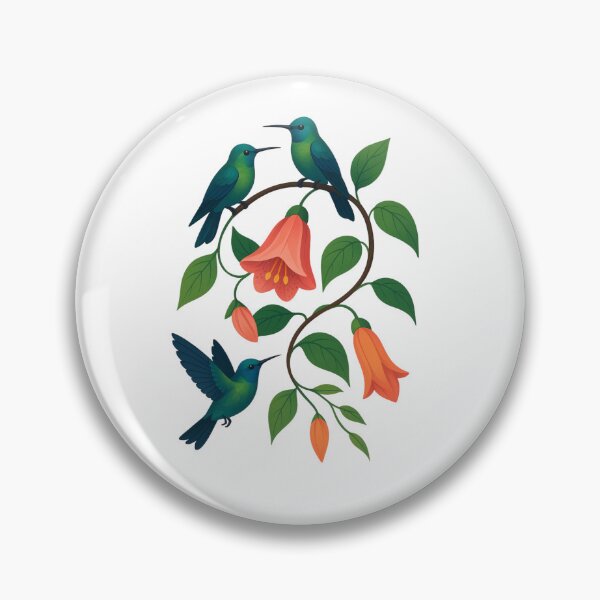 Item preview, hummingbird  in garden designed and sold by ArtwithBow.