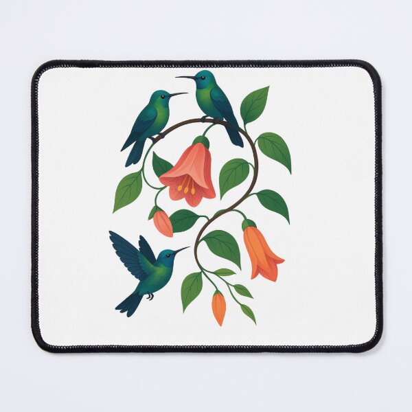 Item preview, hummingbird  in garden designed and sold by ArtwithBow.