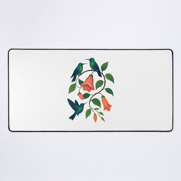 Item preview, hummingbird  in garden designed and sold by ArtwithBow.