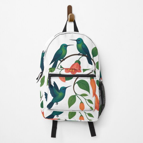 Item preview, hummingbird in garden designed and sold by ArtwithBow.
