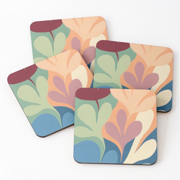 Item preview, Minimal Botanical Shapes – Modern Abstract Plant Art designed and sold by weirdfishes123.