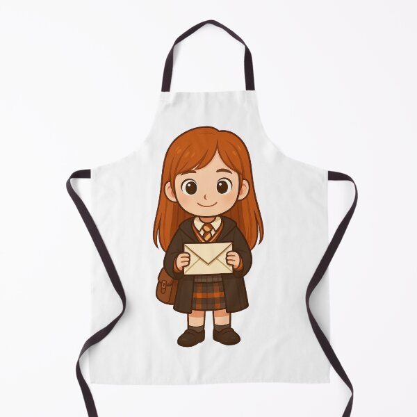 Item preview, Chibi Wizard Girl with Magic Letter - Cute Cartoon School Uniform Design designed and sold by Greemo03.