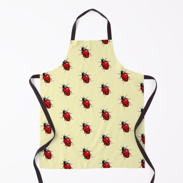 Item preview, Ladybug, Ladybird on Yellow, Insect, Dotted Background: Art designed and sold by JoyfulWhimsy.