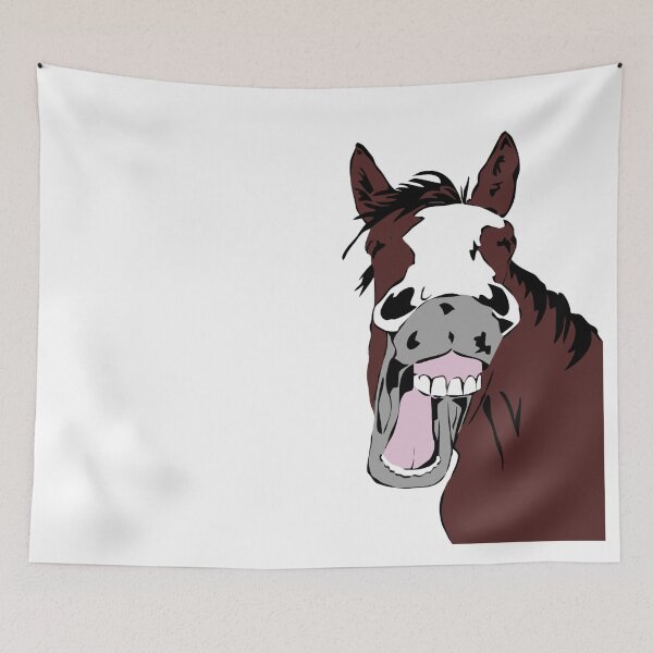 Item preview, Fun Horse Laugh Cartoon Art designed and sold by countrymouse.