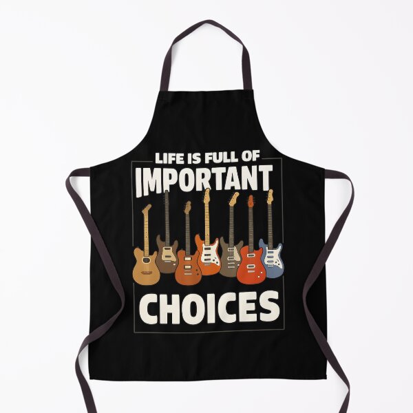 Item preview, Funny Guitar Shirt Life Is Full Of Important Choices For Music Lovers & Rock Fans designed and sold by DrawHandArt.