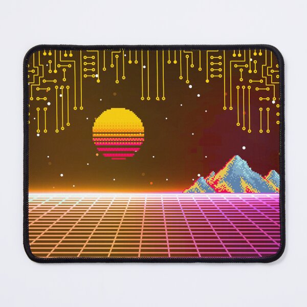Item preview, Vaporwave Sunset Grid designed and sold by E20STUDIO.