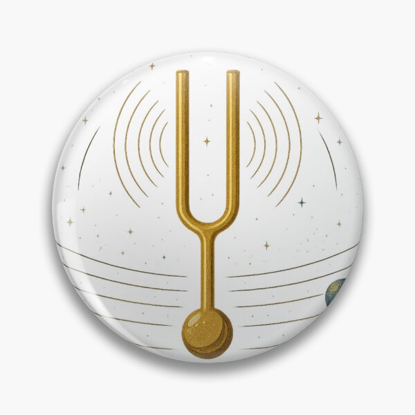 Item preview, Resonant Universe – Golden Tuning Fork in Space designed and sold by wr3ckski.