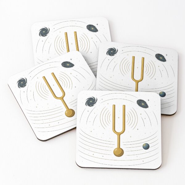 Item preview, Resonant Universe – Golden Tuning Fork in Space designed and sold by wr3ckski.