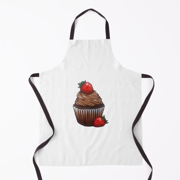 Item preview, Chocolate Cupcake, Strawberry, Painting, Food Art, Baking designed and sold by JoyfulWhimsy.