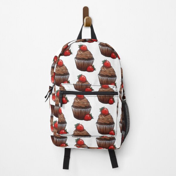 Item preview, Chocolate Cupcake, Strawberry, Painting, Food Art, Baking designed and sold by JoyfulWhimsy.