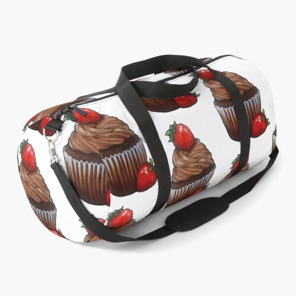 Item preview, Chocolate Cupcake, Strawberry, Painting, Food Art, Baking designed and sold by JoyfulWhimsy.