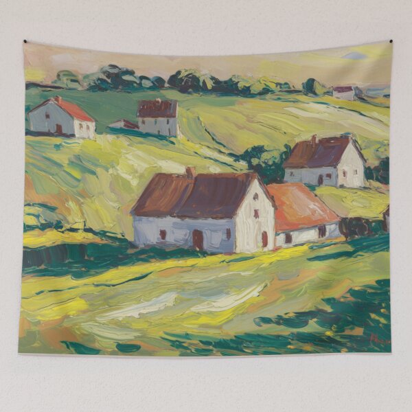 Item preview, Charming Normandy Farmhouse | French Landscape | Impressionist  designed and sold by CARRAANN.