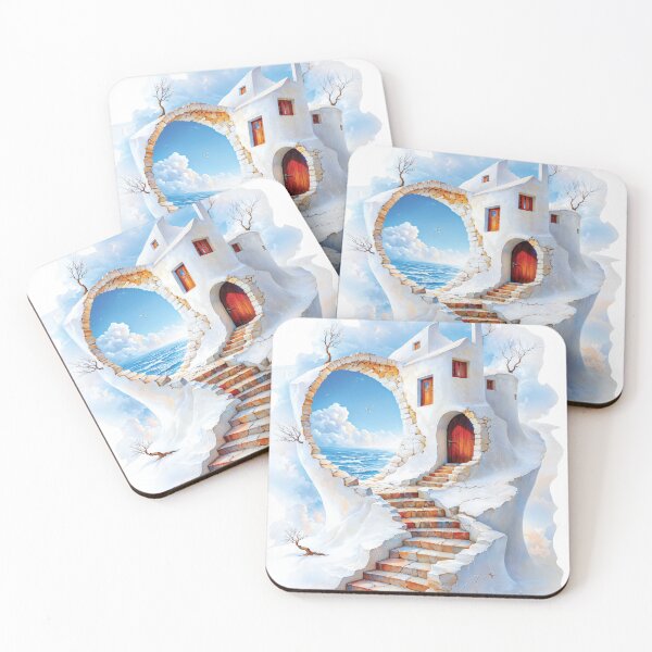Item preview, Abstract surrealism art looking through a portal designed and sold by AngelottiCR.