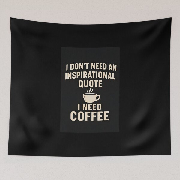 Item preview, Funny Coffee Quote for Tired Mornings designed and sold by Amr Siam.