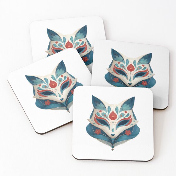 Item preview, Vibrant Kitsune Mask designed and sold by IssaraStudio.