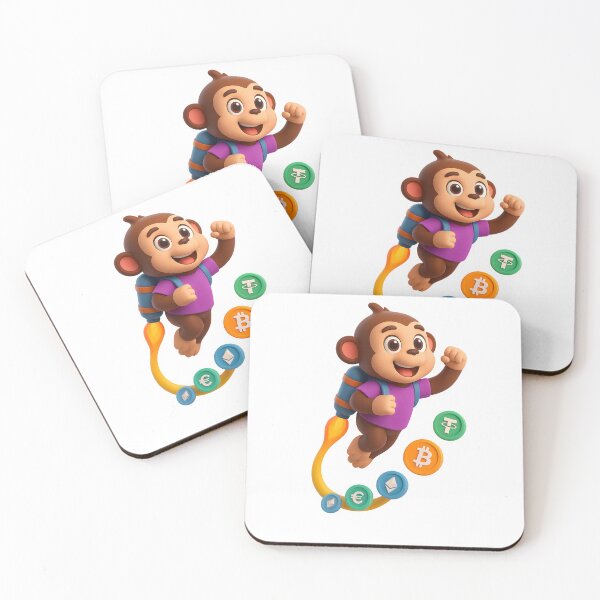 Item preview, Crypto Jetpack Monkey – 3D Cartoon Rocket Design designed and sold by WolfPixelRo.