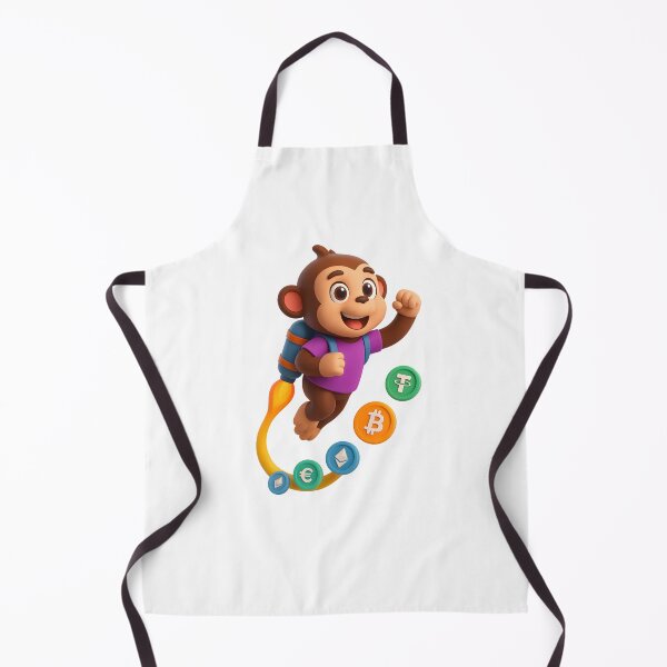 Item preview, Crypto Jetpack Monkey – 3D Cartoon Rocket Design designed and sold by WolfPixelRo.