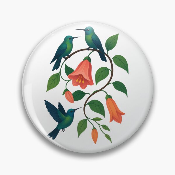 Item preview, hummingbird garden designed and sold by ArtwithBow.