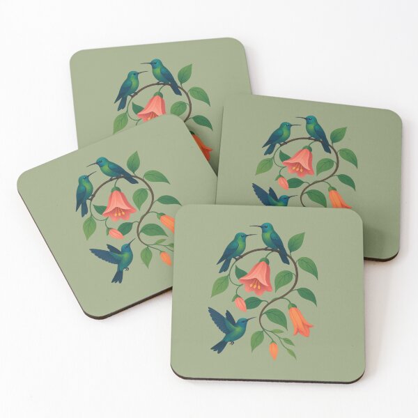 Item preview, hummingbird garden designed and sold by ArtwithBow.