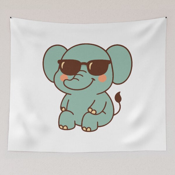 Item preview, Cool Elephant Vibes designed and sold by TinyDoodles.