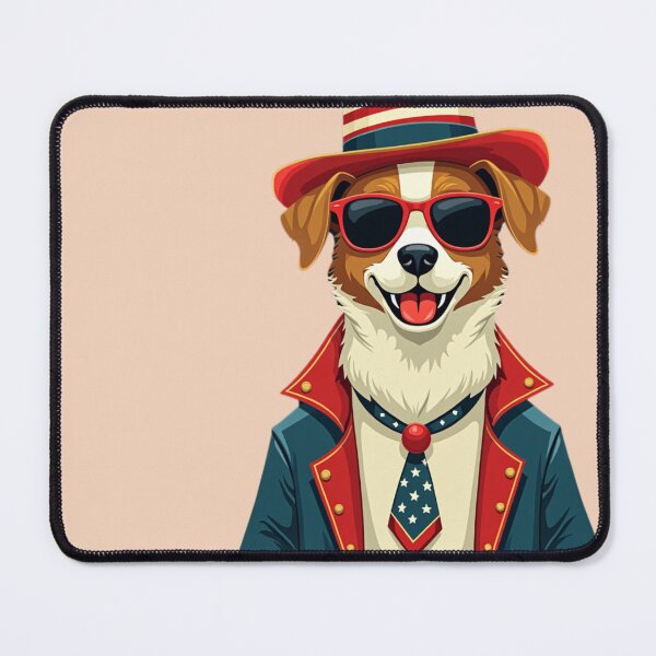 Item preview, Stylish Dog Wearing Jacket Celebrating the Independence Day designed and sold by YvaineDesign.