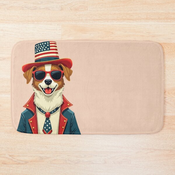 Item preview, Stylish Dog Wearing Jacket Celebrating the Independence Day designed and sold by YvaineDesign.